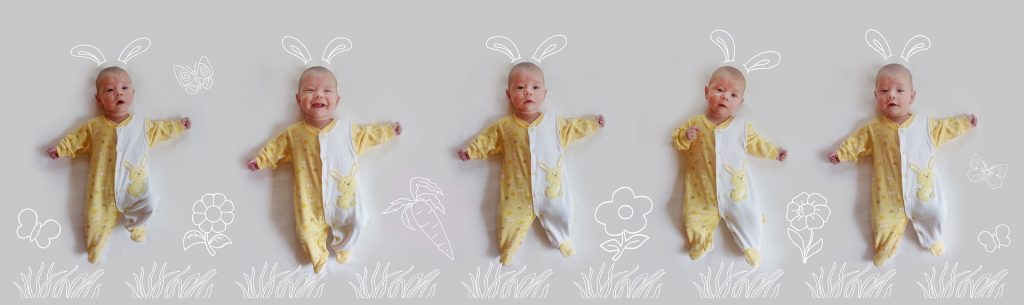 kolaż niemowlęta