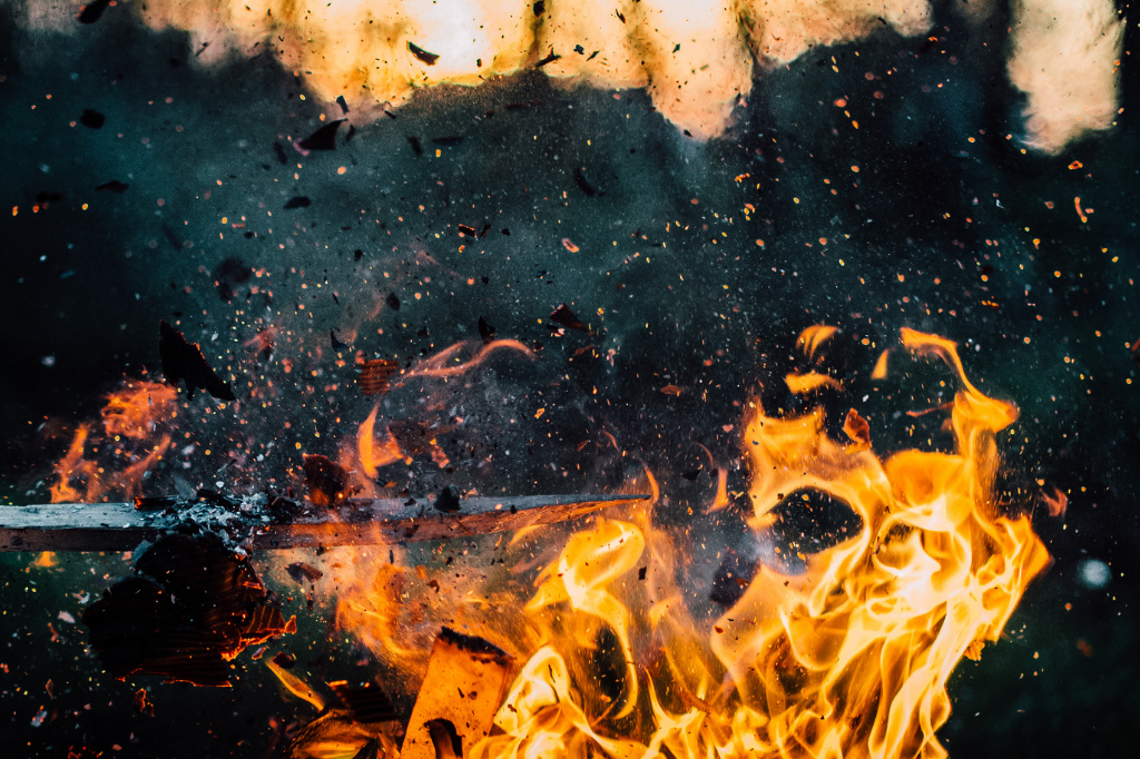 pożar w escape roomie