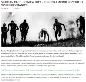 Krynica spartan, spartan race, biegi przeszkodowe